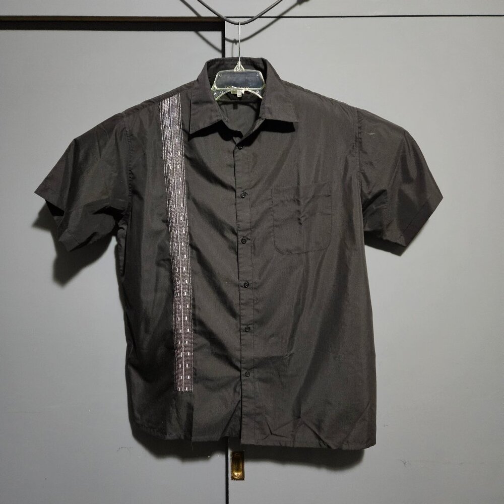 Haband mens retro button up shirt short sleve